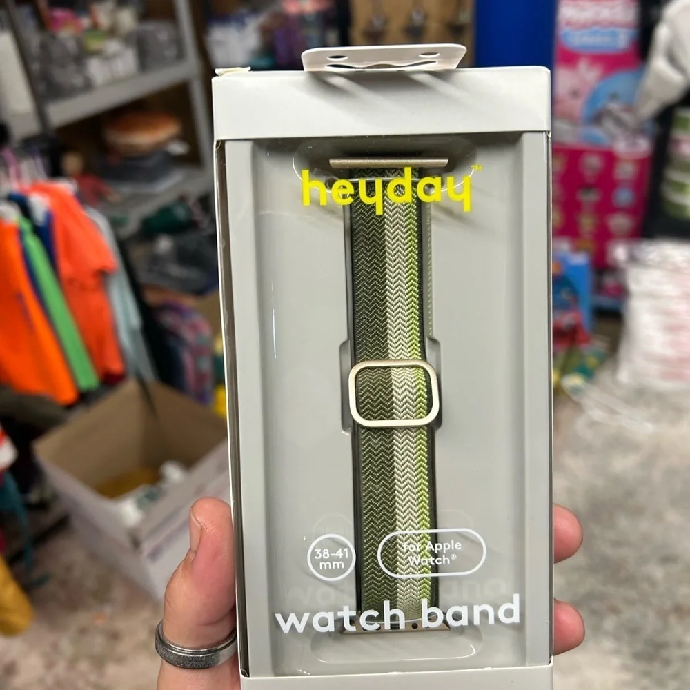 heyday Green and White Watch Band show price